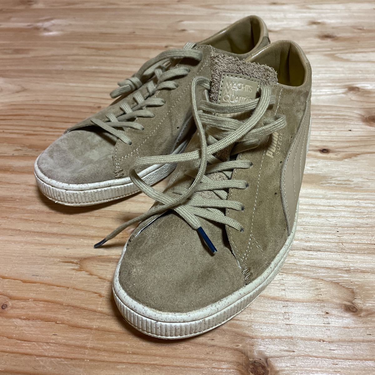 新品◆PUMA プーマ◆MMQ MACHT’S MIT QUALITT スエード SUEDE 28cm curds and whey レアモデル_画像1