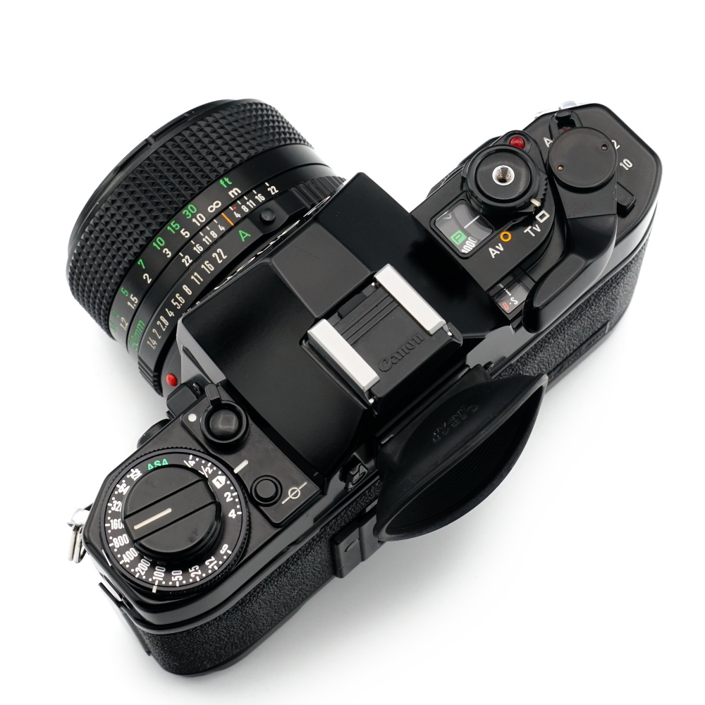 動作美品 Canon A-1 NEW FD 50mm F1.4 パワーワインダー アイカップ