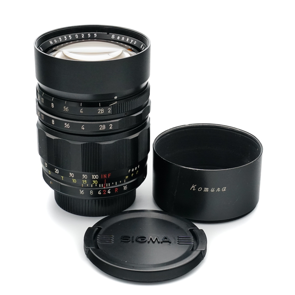 レア 大口径 KOMURA- 105mm F2 M42 Sankyo koki 三協光機 コムラ