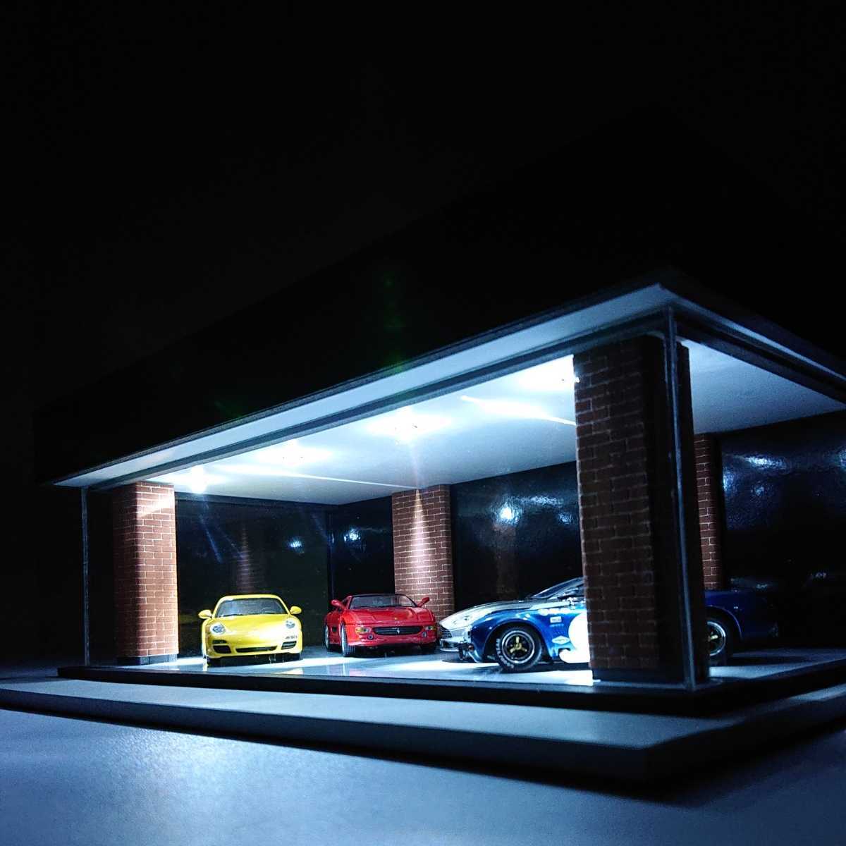 ジオラマ ミニカーショーケース カーディーラー風 1/43 1/64 1/32