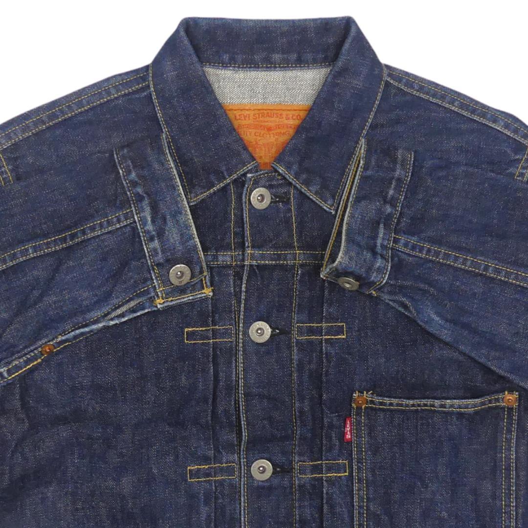 即決★日本製 Levi's 71506XX★メンズS ファースト 対戦モデル Gジャン 1st リーバイス 36 ビンテージ復刻 506XX ジージャン 赤耳 デニム_画像4