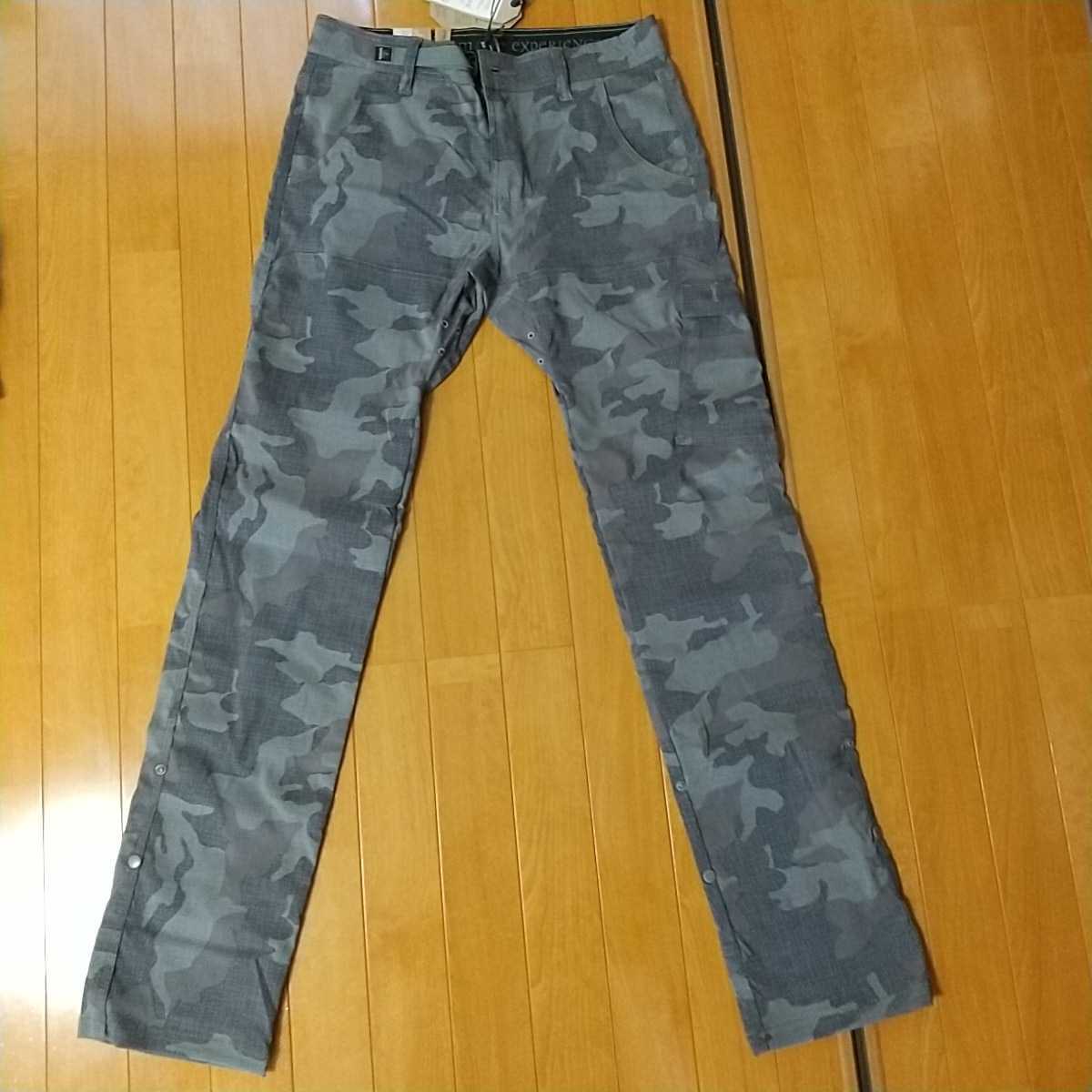 prAna プラナ ストレッチ ザイオン パンツ ストレート　Stretch Zion Pant　Straight Gravel Camo W30L34　グレー系カモフラ柄