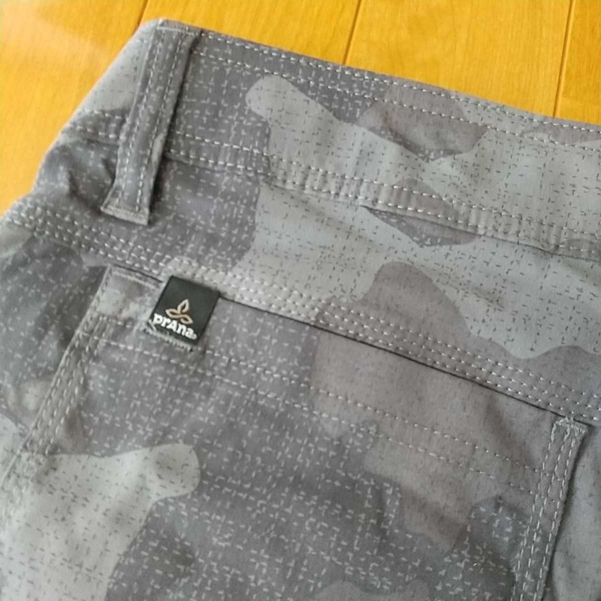 prAna プラナ ストレッチ ザイオン パンツ Stretch Zion Pant Gravel Camo W31L32　グレー系カモフラ柄_画像7