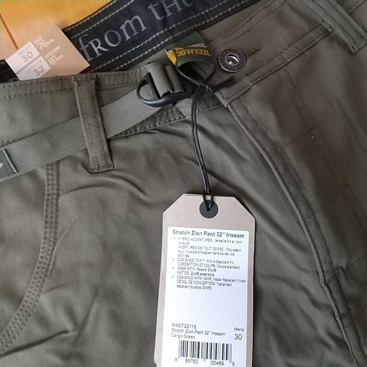 prAna プラナ ストレッチ ザイオン パンツ Stretch Zion Pant Cargo Green W30L32 アーミーグリーンの画像5