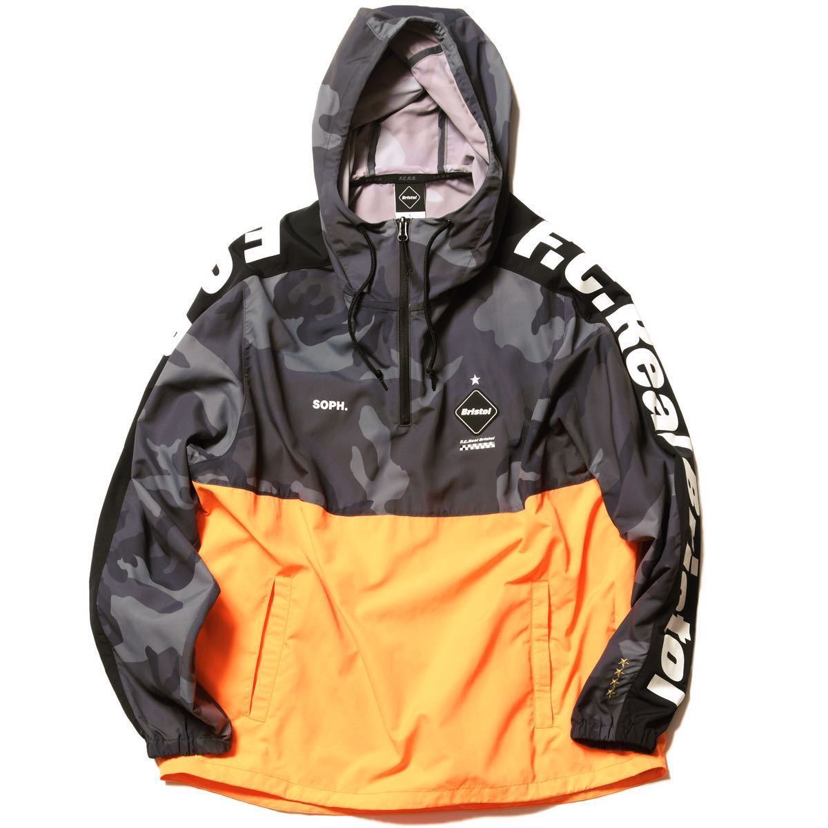 【良品】【レターパックプラス可】19SS FCRB f.c real bristol エフシーレアルブリストル SOPH ソフ HALF ZIP ANORAK アノラック ブルゾンの画像1