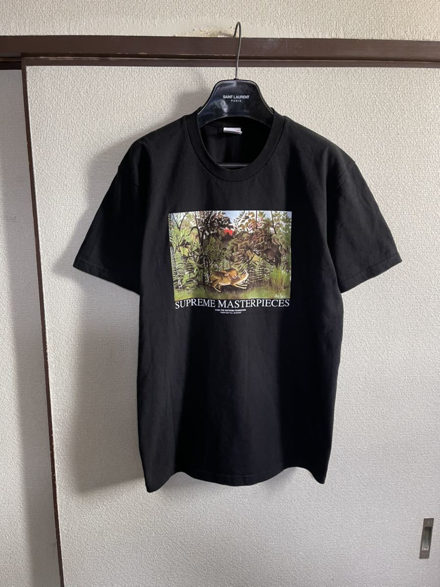 【良品】【送料最安360円】 SUPREME シュプリーム MASTERPIECES TEE Tシャツ カットソー 半袖 BLACK ブラック 黒色 即決早い者勝ち_画像1