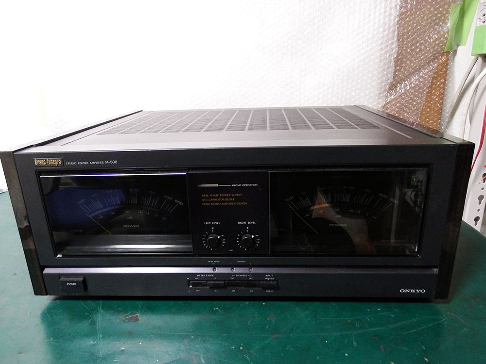◆ ステレオパワーアンプ ONKYO M-508 ■YFAD00002919