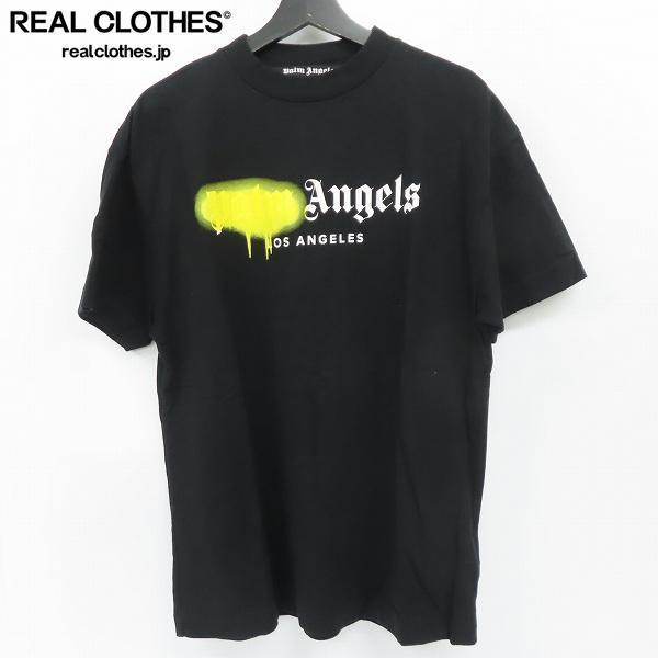 ☆【JPタグ】Palm Angels/パームエンジェルス SPRAYED LOGO/ロゴ 半袖