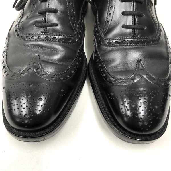 Church's - CHETWYND 173 Leather Shoes チャーチ - チェットウィンド 173ラスト ウィングチップ レザーシューズ ドレス ブラック 6 G_画像7