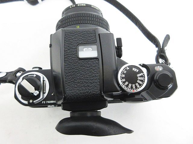 Nikon F2 フィルムカメラ ブラック NIKKOR 50mm 1:1.4 Zoom-NIKKOR 80-200mm 1:4.5 レンズ フラッシュ 動作未確認 ジャンク ★1906_画像4