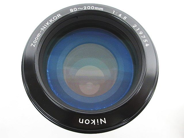 Nikon F2 フィルムカメラ ブラック NIKKOR 50mm 1:1.4 Zoom-NIKKOR 80-200mm 1:4.5 レンズ フラッシュ 動作未確認 ジャンク ★1906_画像10