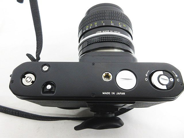Nikon F2 フィルムカメラ ブラック NIKKOR 50mm 1:1.4 Zoom-NIKKOR 80-200mm 1:4.5 レンズ フラッシュ 動作未確認 ジャンク ★1906_画像5