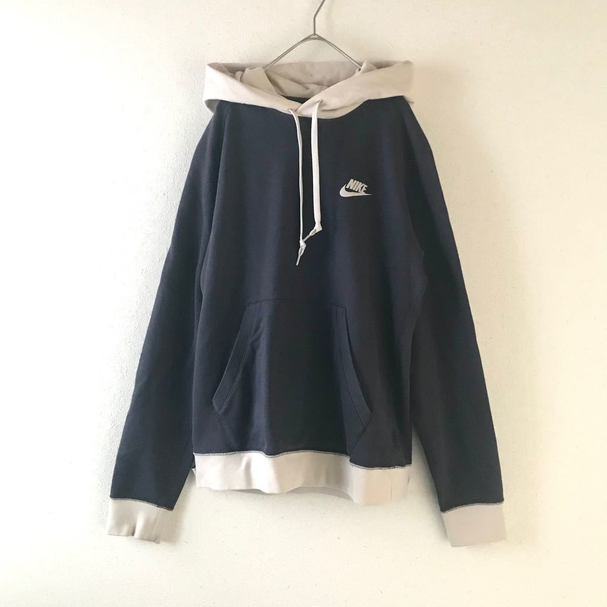 くすみカラー】ナイキ パーカー ツートン バイカラー 入手困難 激レア