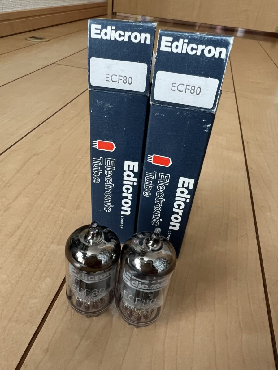 ECF80 6BL8 未使用品 2本 試験済み 真空管 EDICRON England_画像3
