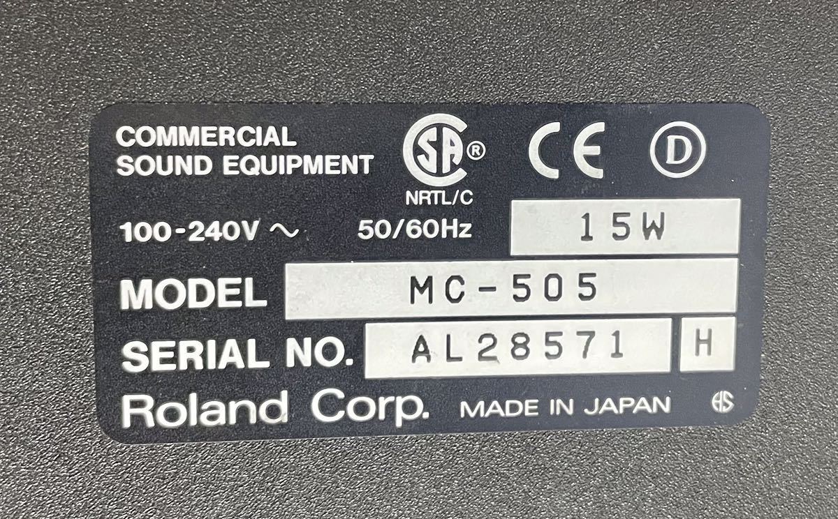 入荷予定商品 Roland MC-505 元箱付 動作品 Groovebox レコーディング/PA機器