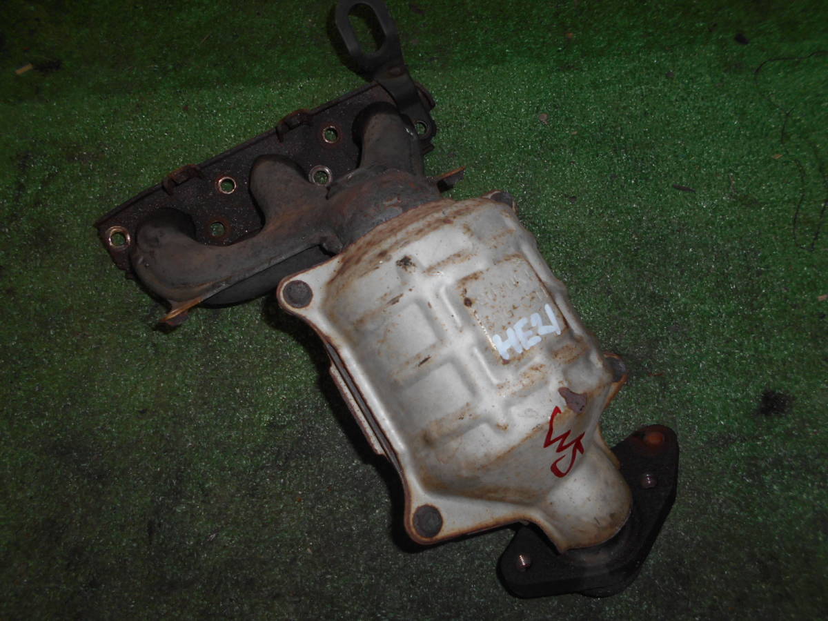 W5 スズキ アルトラパン HE21S 85G-C01 触媒 素材 フロントパイプ