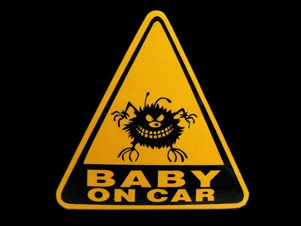 ステッカー 赤ちゃん ベビー (06) ワルガキ風 BABY ON CAR 車 メール便/22_画像1