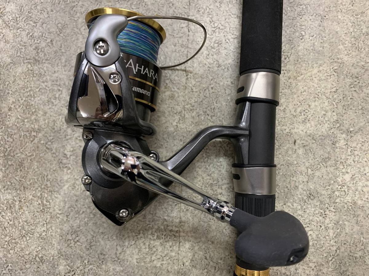 釣り竿とリールセット　釣り竿　JIGCASTER　ジグキャスター　JC87MH　リール　SHIMANO　SAHARA　4000HG　スピニングリール_画像9