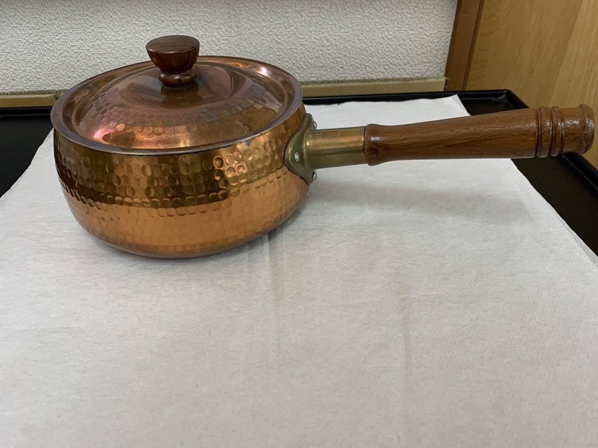 Yahoo!オークション - 島本製作所 エスエスの鍋 銅鍋 片手鍋 16 Yahoo!オークション - 島本製作所 エスエスの鍋 銅鍋 片手鍋 16