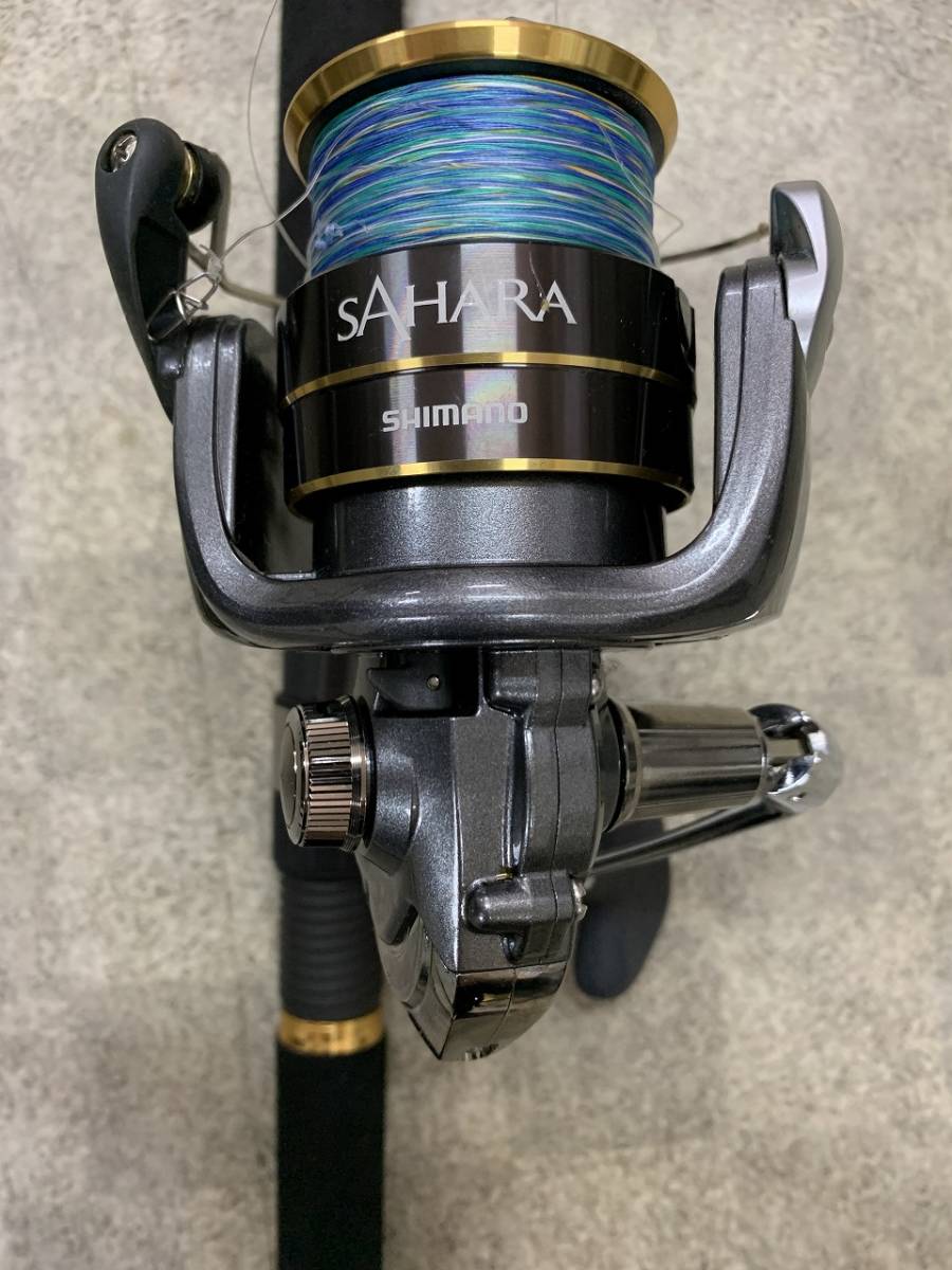 釣り竿とリールセット　釣り竿　JIGCASTER　ジグキャスター　JC87MH　リール　SHIMANO　SAHARA　4000HG　スピニングリール_画像7