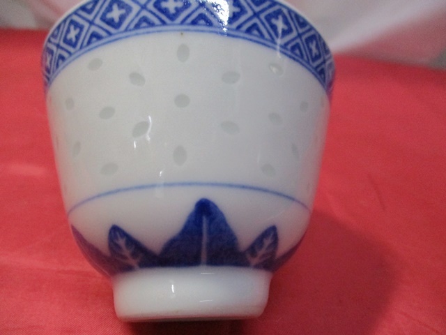 陶器製 茶器 中国「景徳鎮」湯呑 5客 銘あり 検 住まい インテリア キッチン 中華食器の画像9