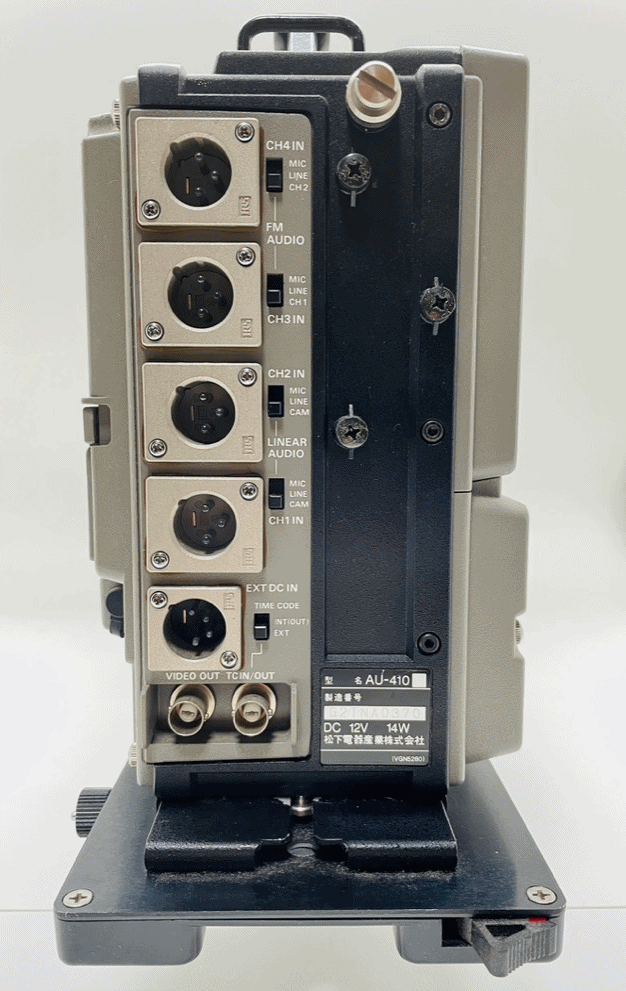 IKEGAMI HC-340 + VF15-27 Viewfinder + Audio Technica MC-10, Panasonic AU-410 MKII, Anton Bauer QR-GOLDプロフェッショナル放送カメラ 9