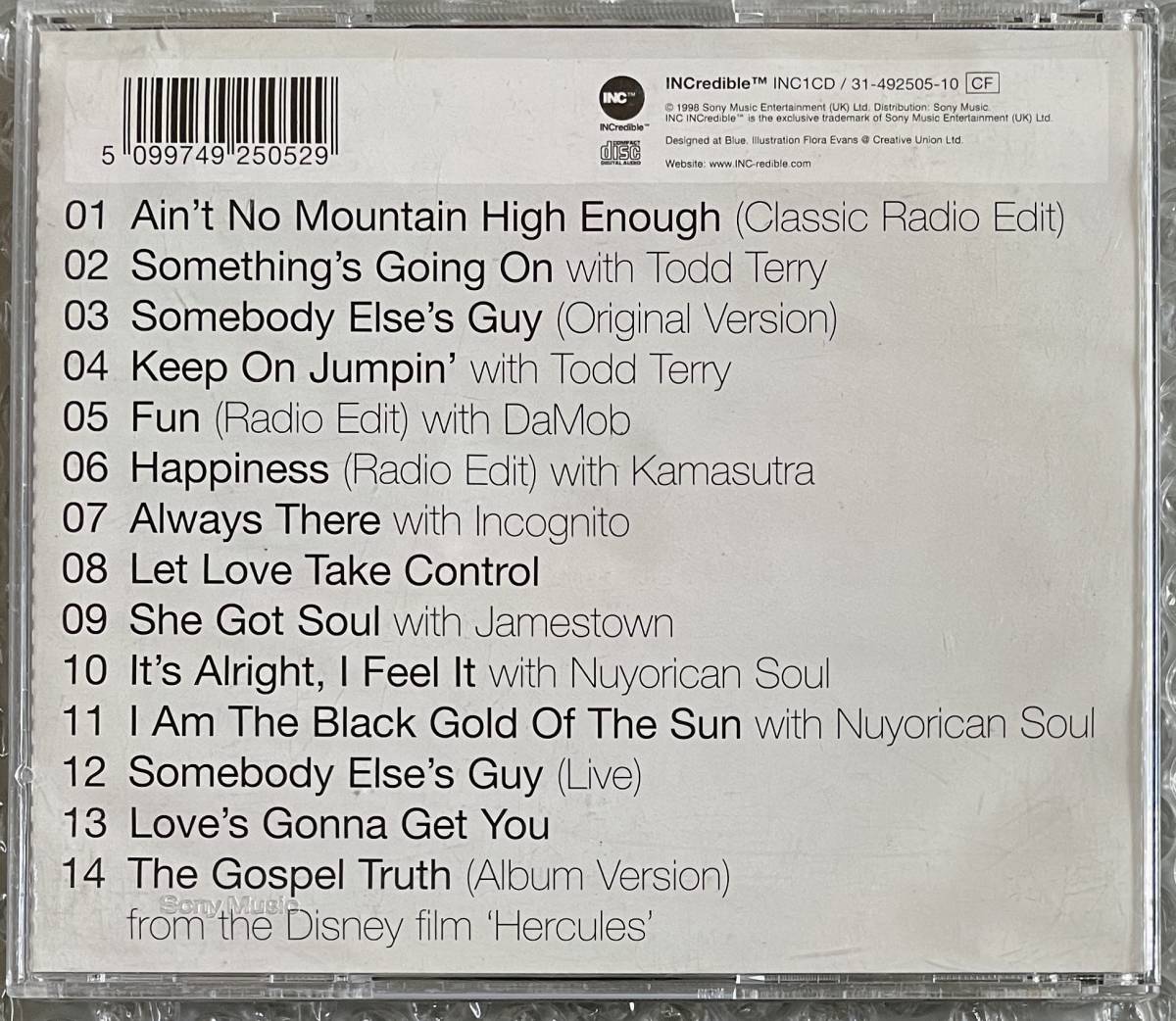 j81 Jocelyn Brown The Hits Electronic Soul House Soul Garage House Disco Classics Hit曲満載 Compilation 中古品_画像2