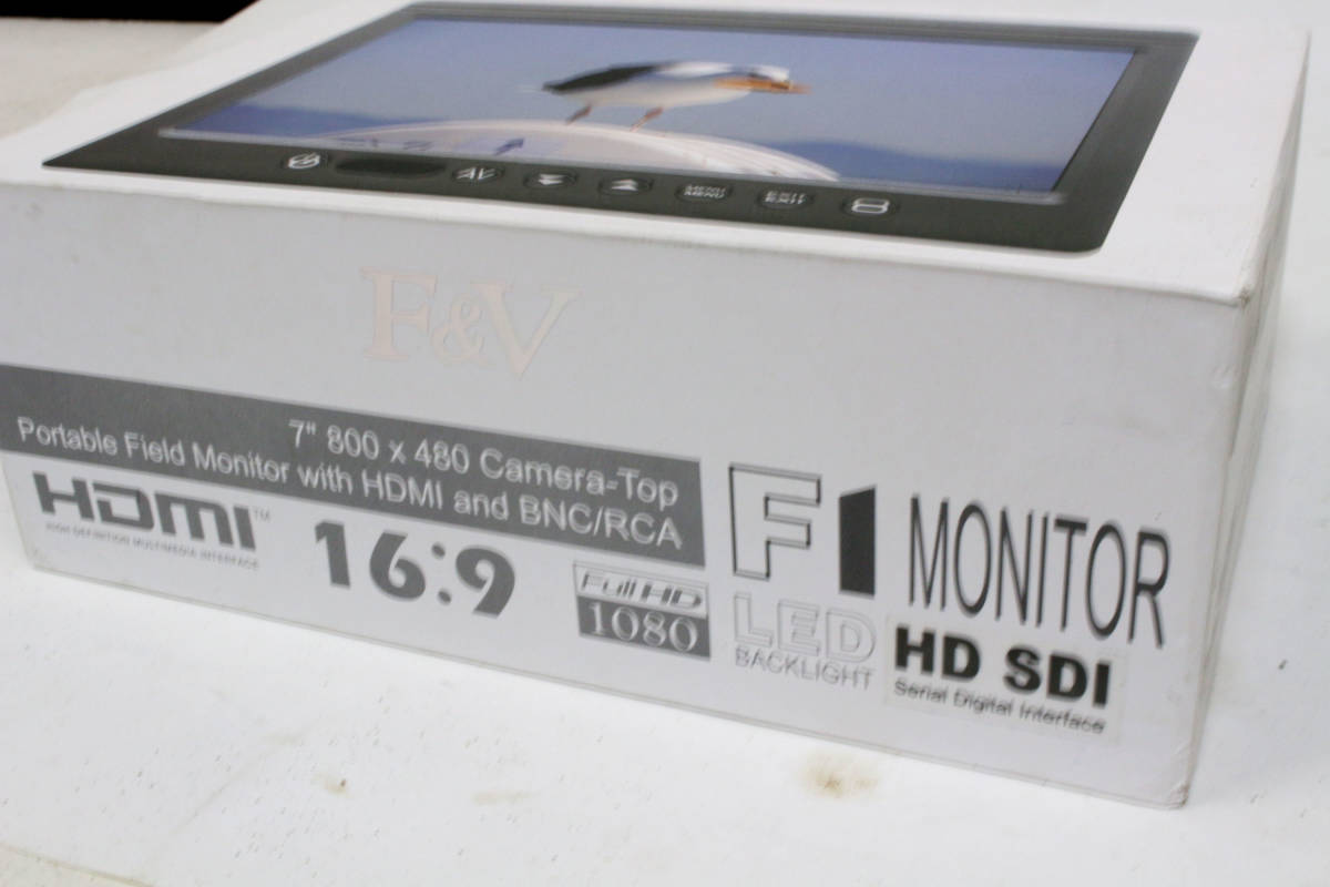 F&V F1 LCD MONITOR/HDSDI 7インチ 液晶モニター ポータブルテレビ