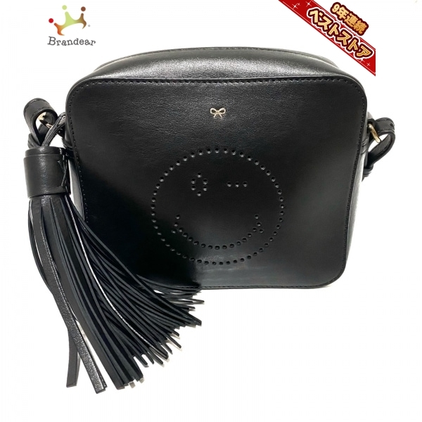 爆売り!】 美品☆アニヤハインドマーチ ANYA HINDMARCH ショルダー 30%オフセール カード収納有 美品✨ アニヤハインドマーチ ショルダーバッグ レザー 斜め掛け◎ ショルダーバッグ