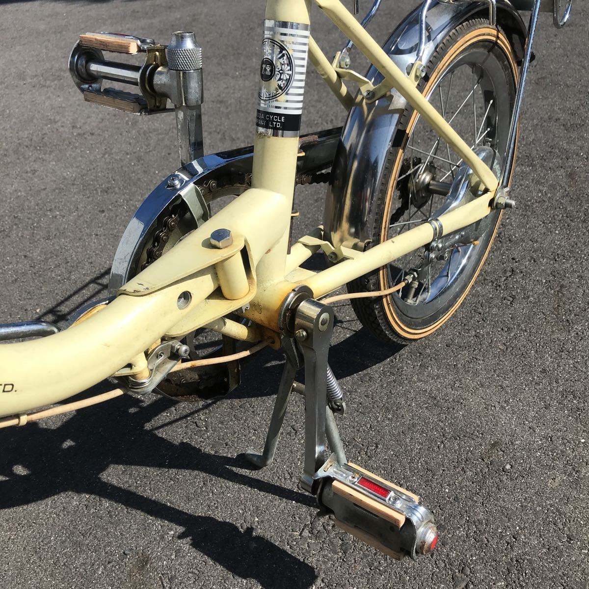 Yahoo!オークション - ツノダ 折りたたみ自転車 昭和レトロ 16 Yahoo!オークション - ツノダ 折りたたみ自転車 昭和レトロ 16