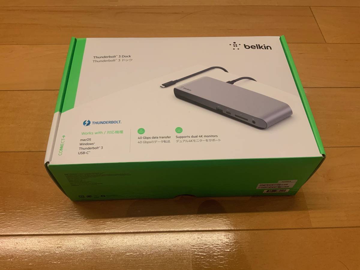新品未使用】Belkin ドッキングステーション ハブ USB-C Thunderbolt3