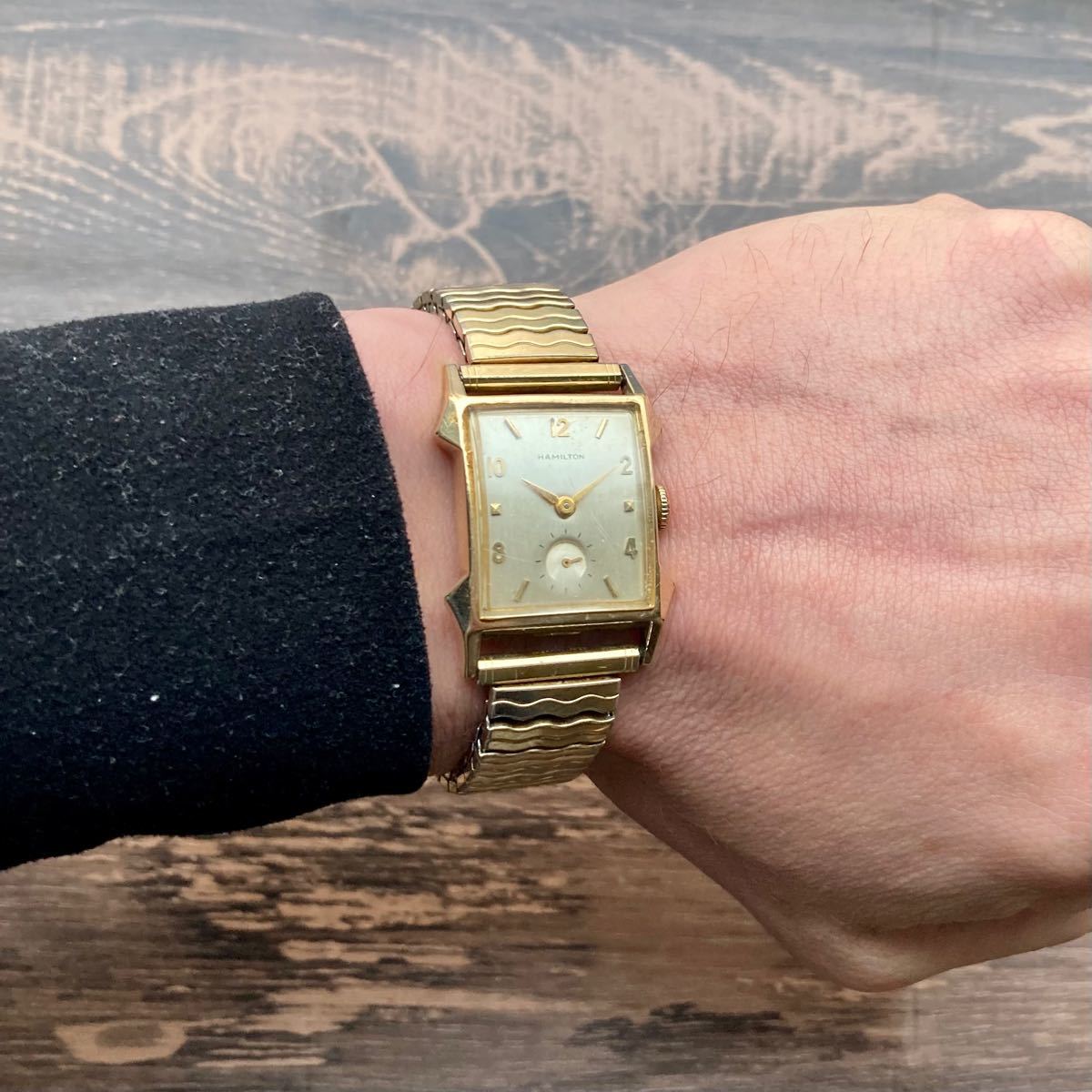 正規 激レア 1960年代 ハミルトン アンティーク 腕時計 10K hamilton
