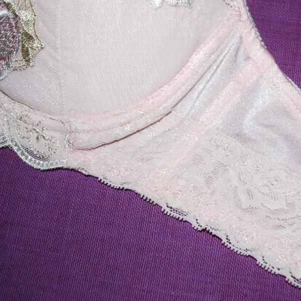  unused D75L production front nursing one touch open brilliant rose embroidery bla& shorts maternity lame pink 