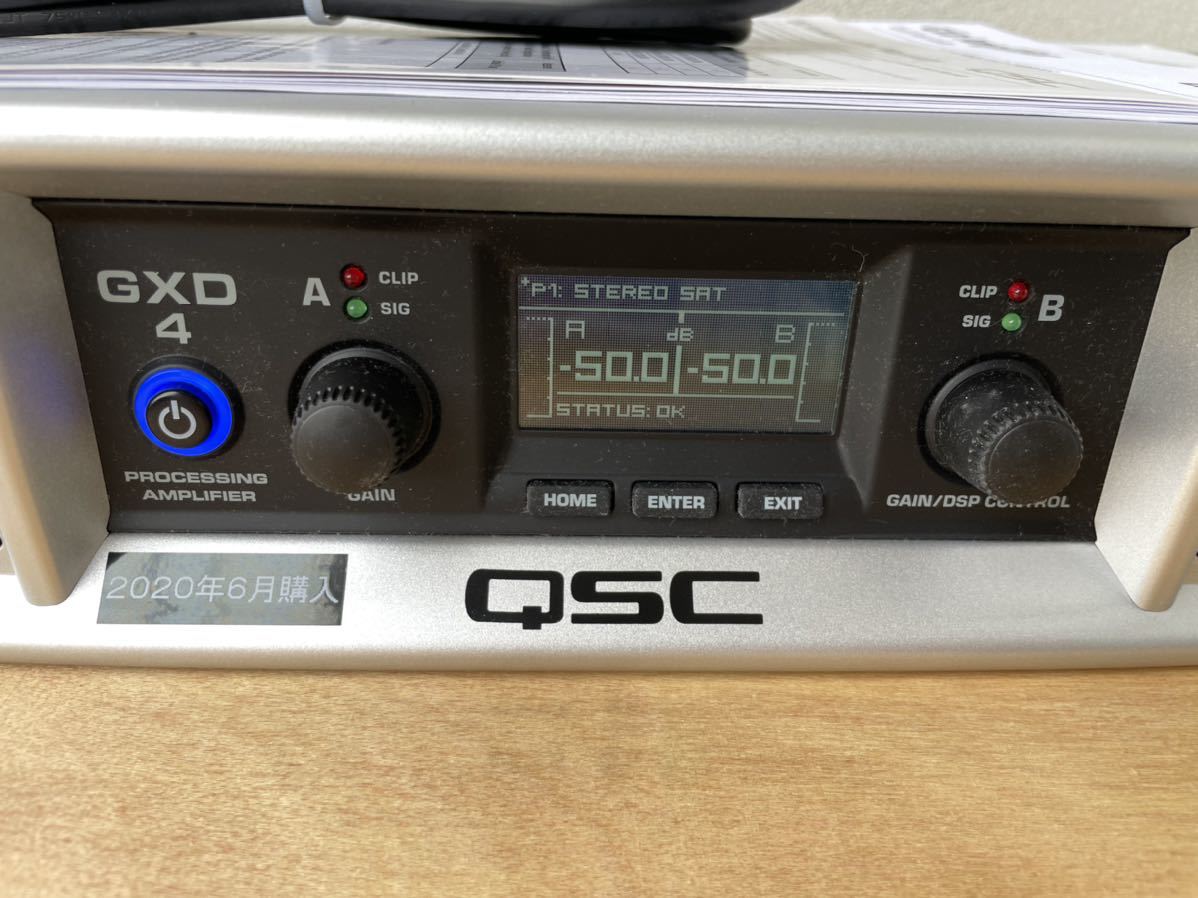 QSC パワーアンプ GXD4 美品 動作品 業務用パワーアンプ | mangement
