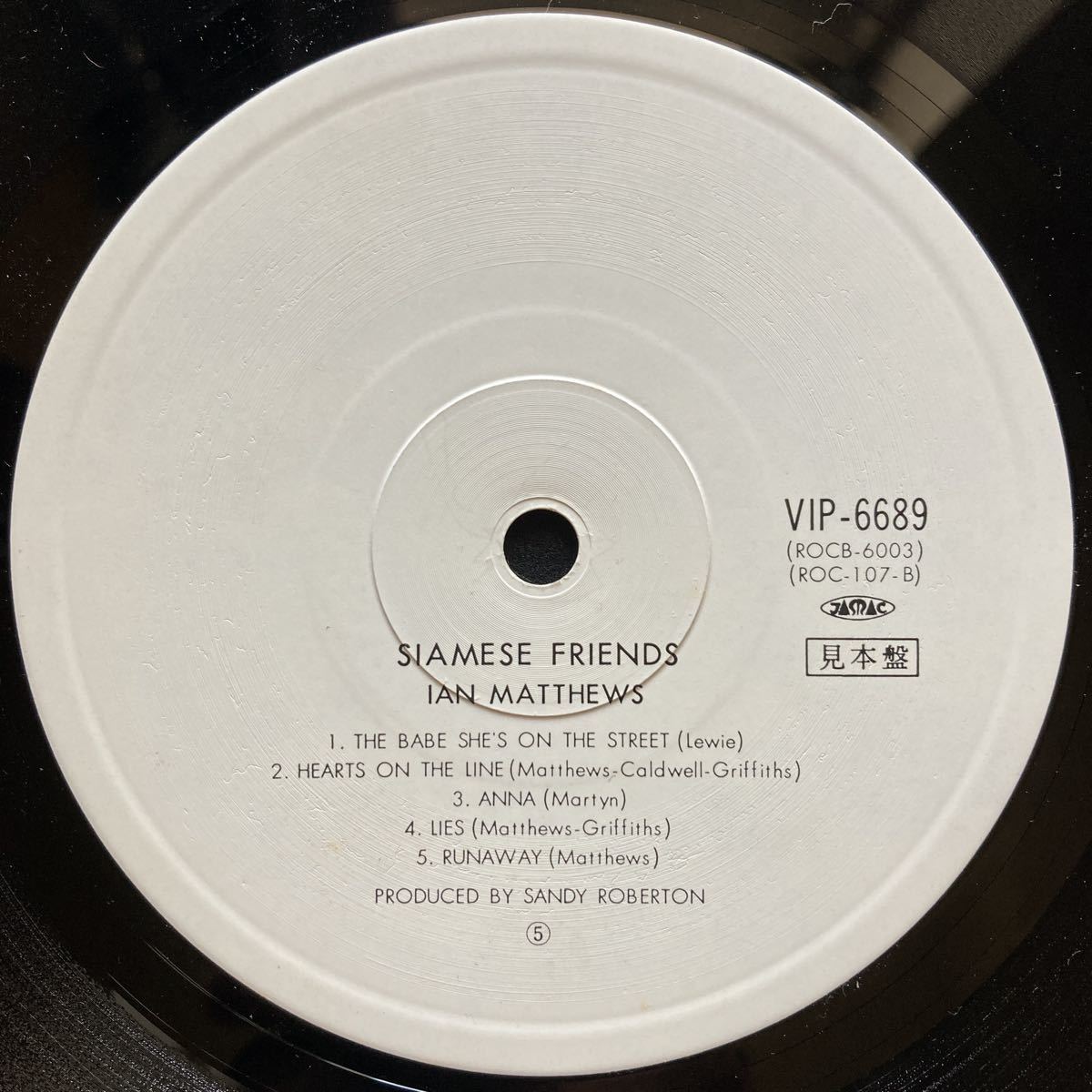 LP IAN MATTHEWS / SIAMESE FRIENDS [プロモ盤]_画像9