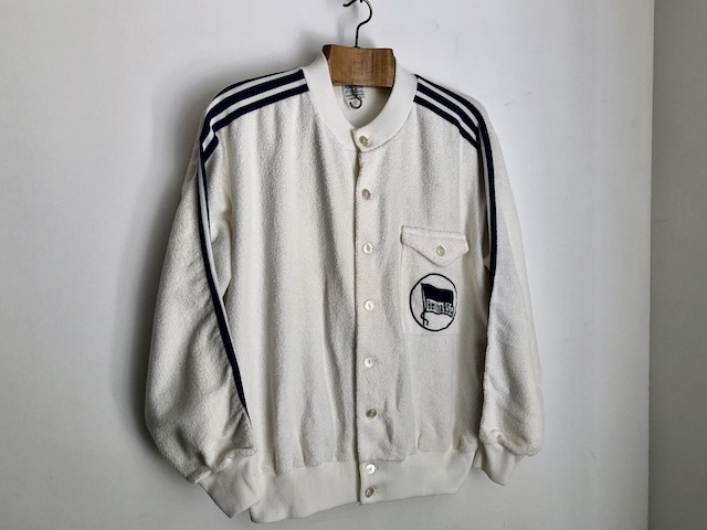  Adidas Hertha BSC ад ta Berlin модель кнопка жакет запад Германия производства Vintage джерси 60s 70s made in west germany adidas