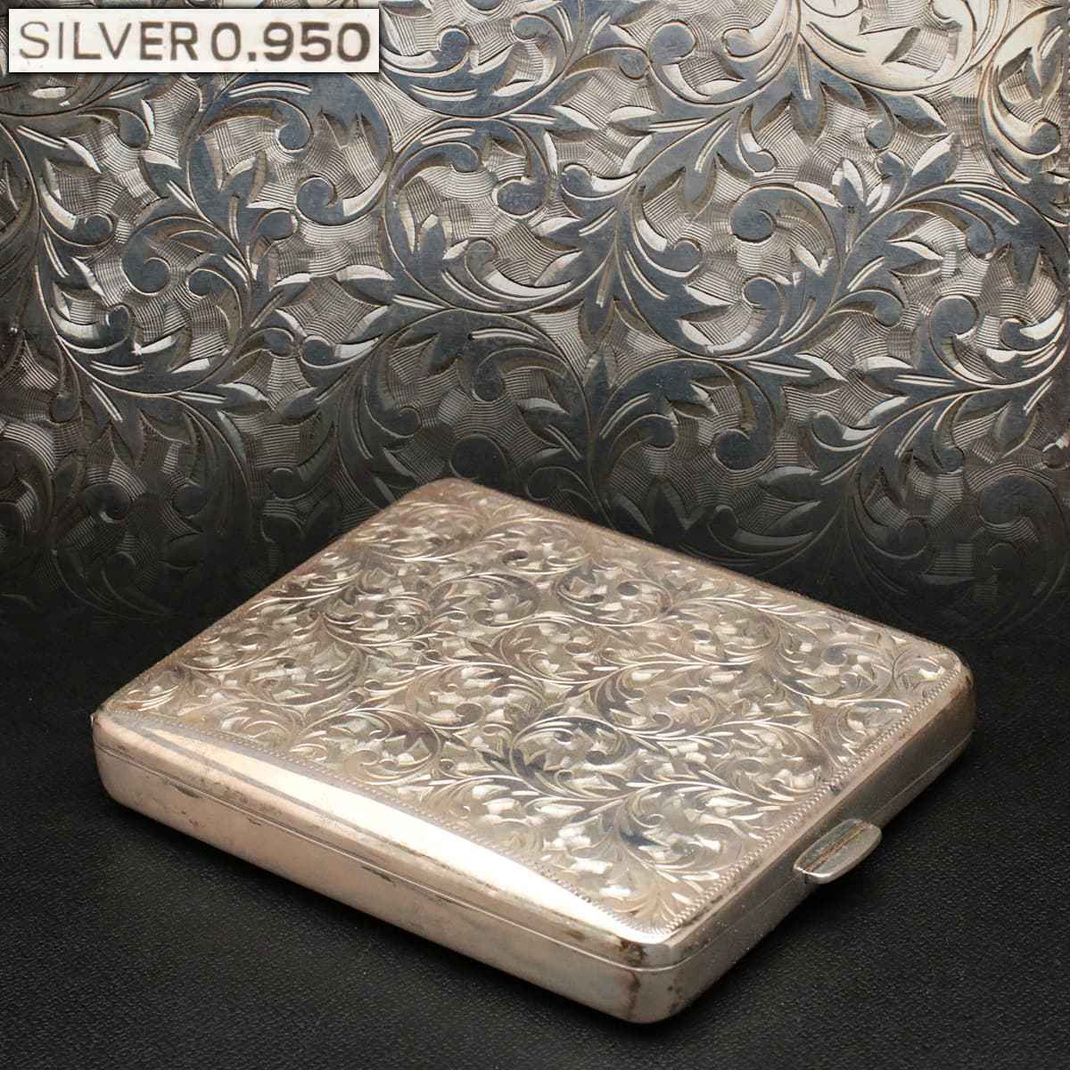 室内搬入設置無料 【銀製・箱付き】The 銀 silver950 ZIPPO ケース