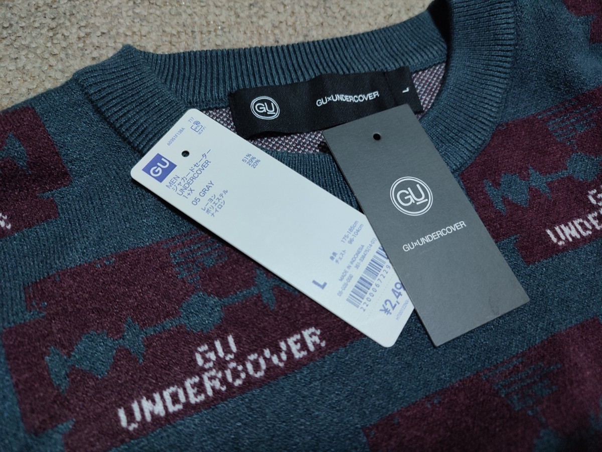 GU アンダーカバー ジャカードセーター UNDERCOVER 　L