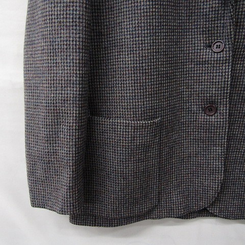 Vintage size 12 XL~ Hunters Run tweed tailored jacket blaser gray series wool lady's old clothes Vintage 1MA0322