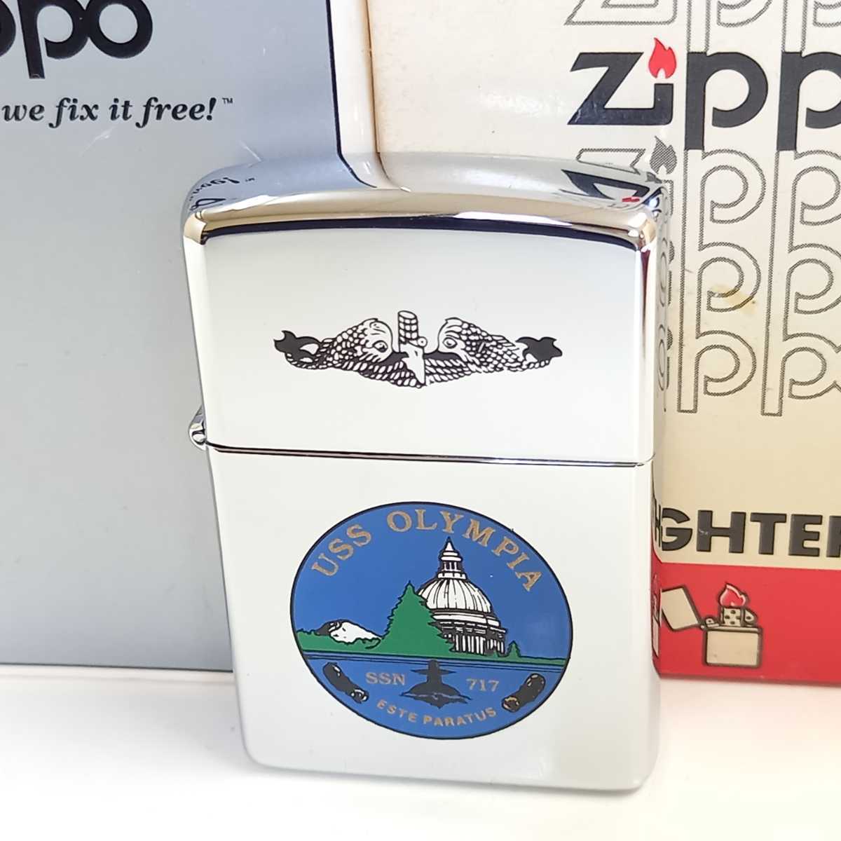 1円スタート 未使用 ZIPPO ライター USS OLYMPIA SSN 717 ESTE PARATUS
