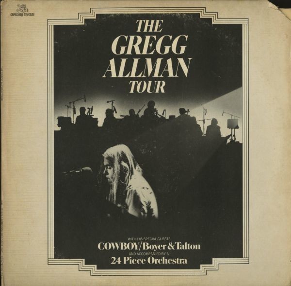２枚組ライブ盤！74年 USオリジ Gregg Allman With Cowboy / The Gregg Allman Tour [Capricorn / 2C 0141] Allman Brothers Band [VOX6]_画像1