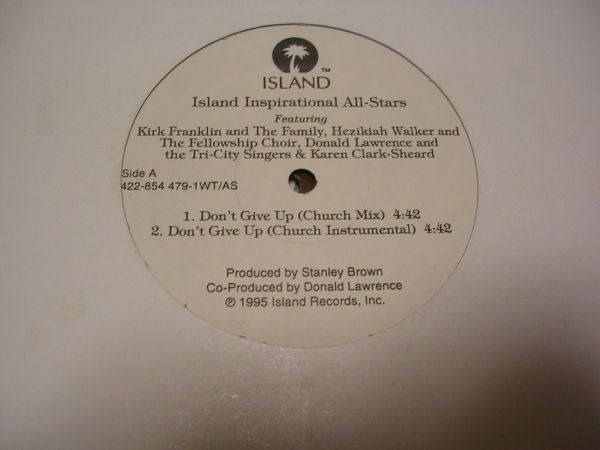●R&B12”●ISLAND INSPIRATIONAL ALL STARS / DON'T GIVE UP_画像1
