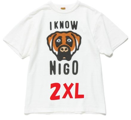 HUMAN MADE I KNOW NIGO KAWS T-SHIRT 2XLサイズ ヒューマン メイド