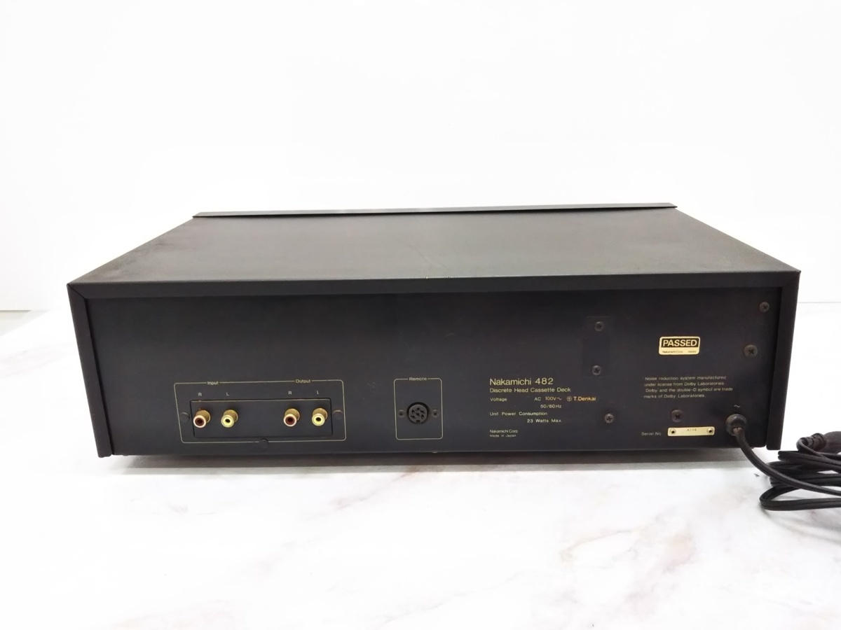 △ジャンク品　オーディオ機器　カセットデッキ　Nakamichi　482　ナカミチ　通電OK_画像5