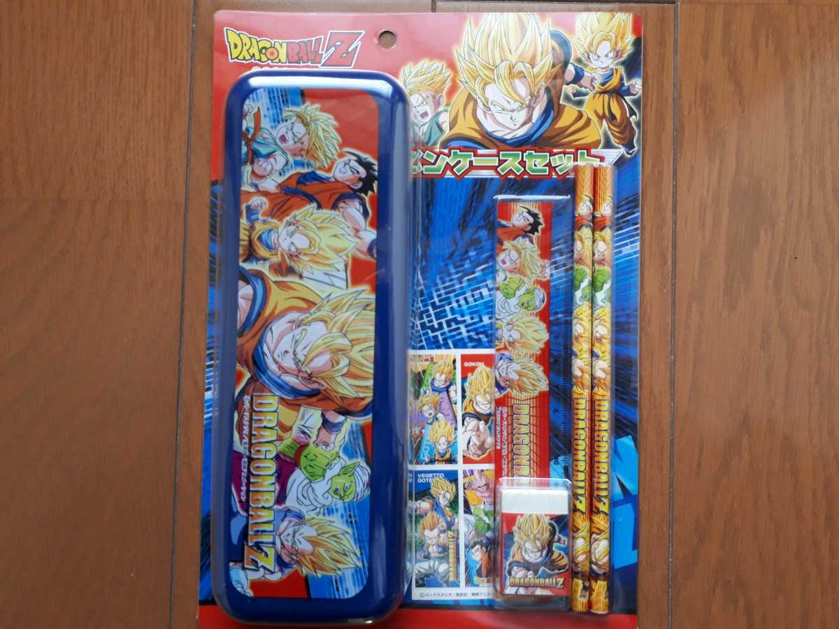 新品　未使用　ドラゴンボールZ　ペンケースセット　えんぴつ　定規　消しゴム　シール_画像1