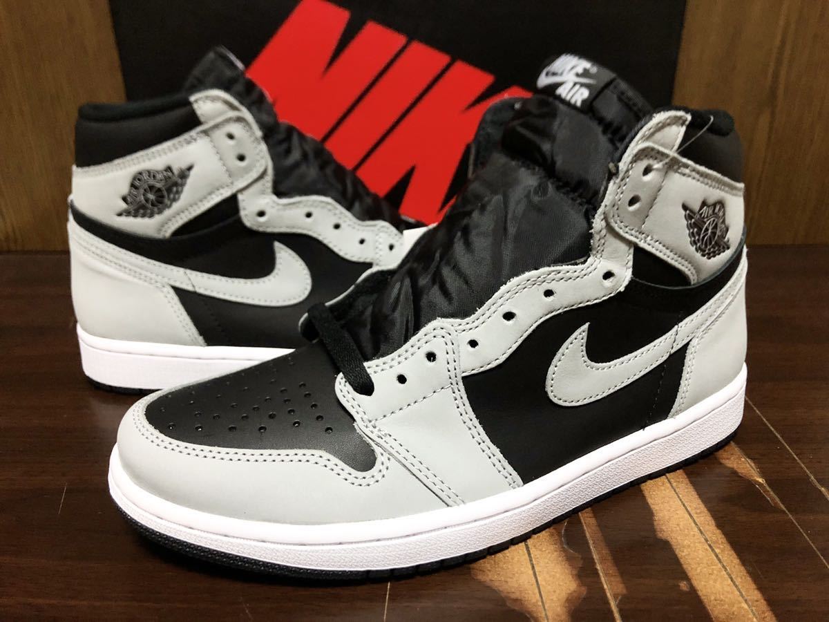 21年製 NIKE AIR JORDAN 1 RETRO HIGH OG SHADOW 2.0 ナイキ エアジョーダン シャドー AJ1【555088-035】ブラック グレー 黒×灰 US8.5_画像1