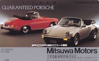 ●ポルシェ GUARANTEED PORSCHE MIZWA 三和自動車販売テレカ_画像1