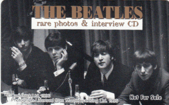 ○THE BEATLES ビートルズ 非売品テレカ-