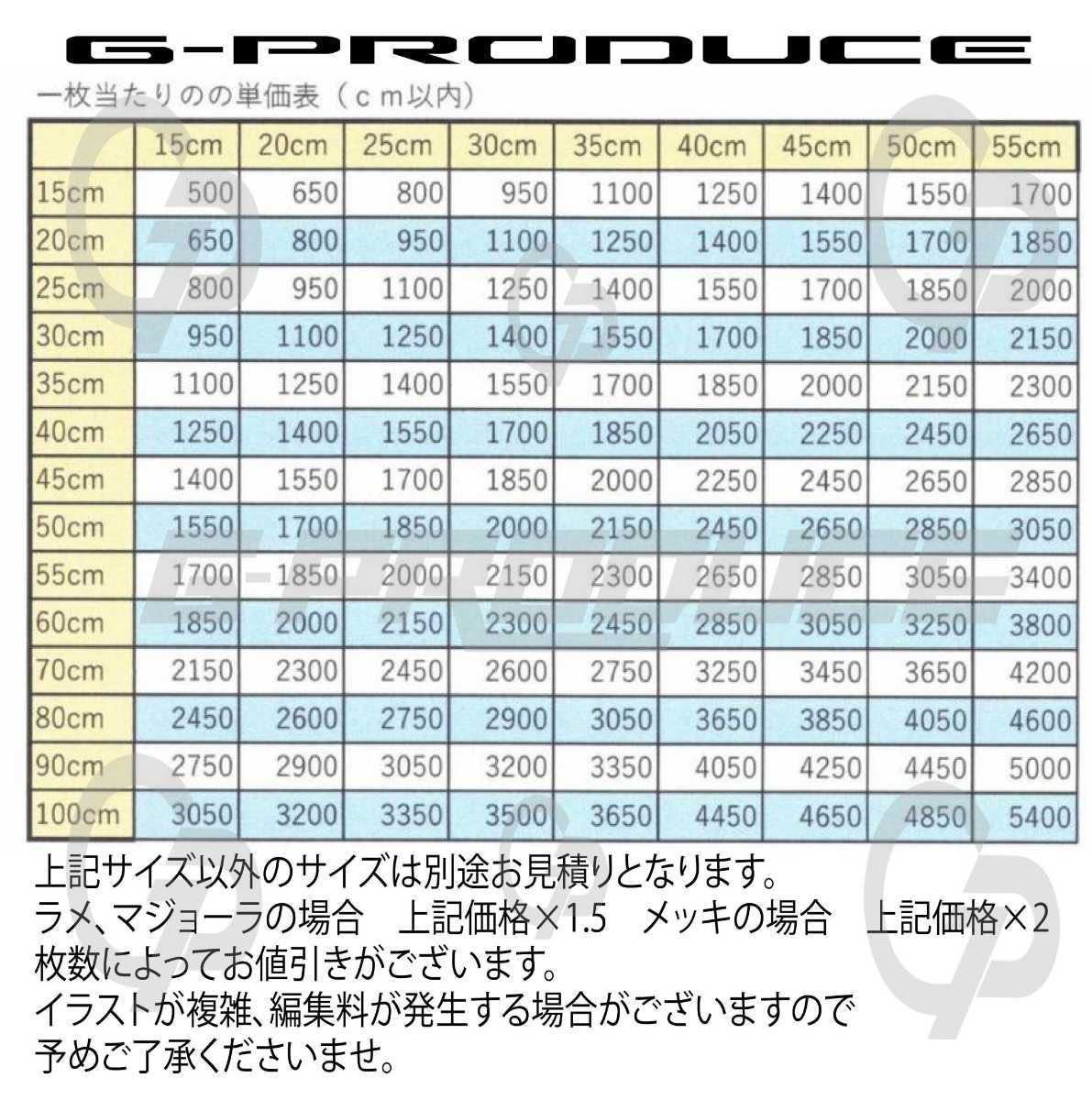 アクリルプレート /車体ステッカー　/LA100S ムーヴ　/エアロた /　車高短　/ カッティング / ノーマル G-produce_画像7