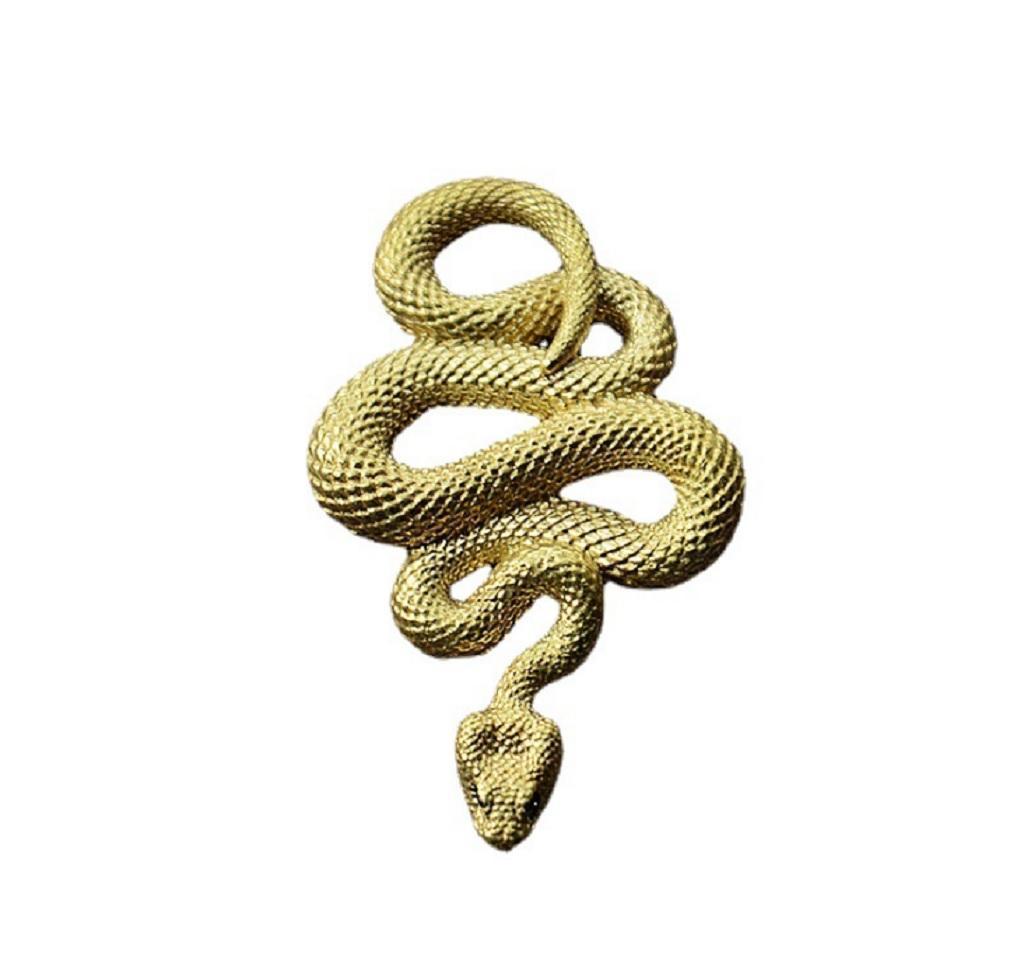 蛇のキーホルダー　真鍮　スネークチャームキーホルダー　爬虫類 お守り　5-3_画像3